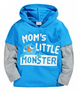 New Boys "Mom's Little Monster" Long Sleeve Top Size: 18M - Picture 1 of 1