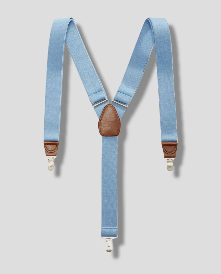 $40 Club Room Para hombres Azul Vestido Clip Extremo 32MM Ancho Tirantes Ajustables Foto 1 de 1
