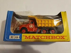 Lesney Matchbox K-19 King Size Scammell Tipper Truck Toy - Picture 1 of 4