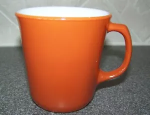 TAZA DE CAFÉ PYREX CORNING NARANJA QUEMADA MANGO D TAZA DE TÉ 8 oz. - Imagen 1 de 6