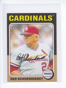 2024 Topps Heritage Mini #149 RED SCHOENDIENST MGR St. Louis Cardinals MINI - Picture 1 of 3