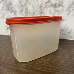 VTG Tupperware Modular Mate Container 4 3/4 Cup 1612-4  Red Lid 1616-13 - Picture 1 of 10