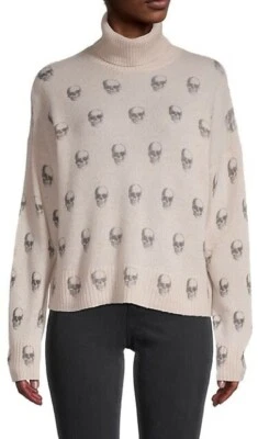 Suéter Grande 360 Calavera Cachemira Beige Miley Cuello Alto Manga Larga Nuevo con Etiquetas Foto 1 de 4