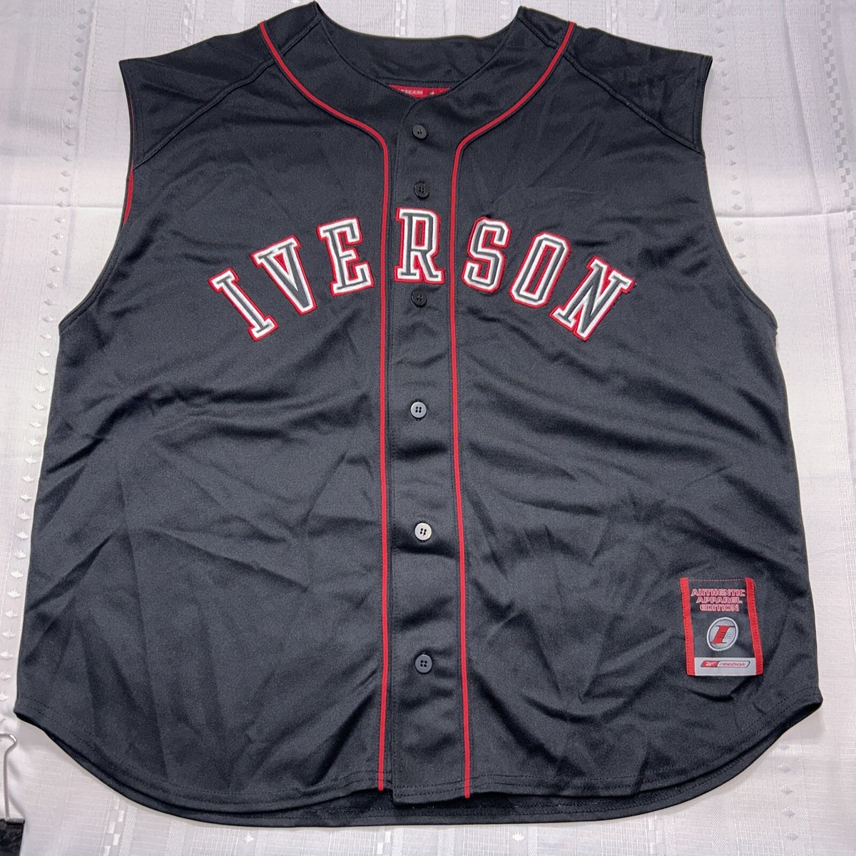 【極希少品】アイバーソン Reebok USA ユニフォーム ネイビー XL 極希少品】アイバーソン Reebok USA ユニフォーム ネイビー XL