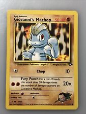 GIOVANNI'S MACHOP 72/132 NM Pokemon Card