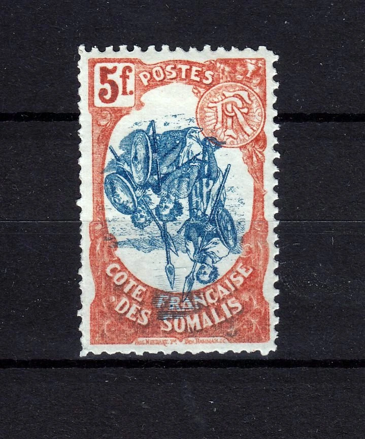 COTE DES SOMALIS SOMALIA  1902   YVERT 52  ERROR:  INVERTED  CENTER  MLH * - Image 1 of 1