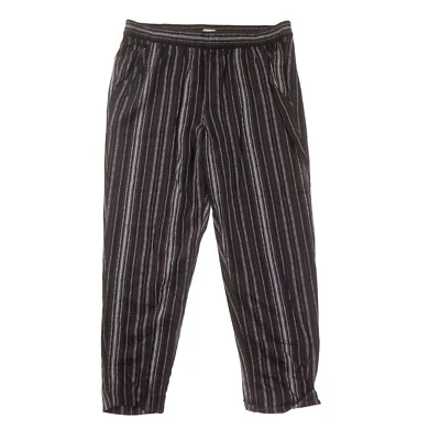 Jessica Simpson Black White Striped Cropped Pants Womens Medium M Pull On Foto 1 de 4