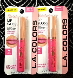 🌺2er Pack LA COLORS PARADISE HOT PINK C68646 SHINE LIPGLOSS FEUCHTIGKEITSSPENDENDER LIPGLOSS - Bild 1 von 8