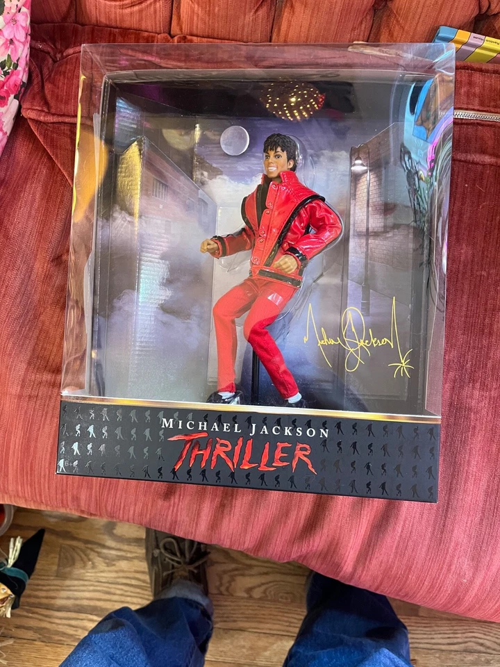 Michael Jackson 10" Collector Action Figure Doll Playmates Toys 2011 Thriller V