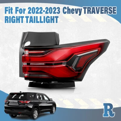 LED Tail Light w/Bulb For 2022-2024 Chevy Traverse Passenger Side Brake Outer Foto 1 de 4