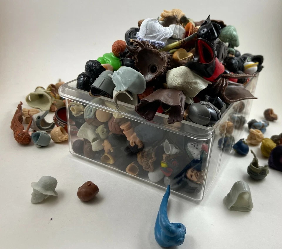 Custom Parts Random 10 Piece 3.75" Head & Helmet Lot fodder star wars g.i. joe - Image 1 of 1