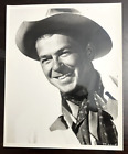 Vintage Ronald Reagan Cowboy 8x10 schwarz n weiß glänzend Foto Film Schauspieler Präsident