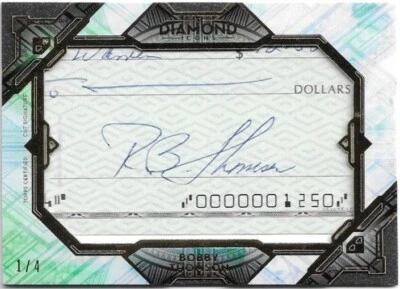 Topps Diamond Icons 2021 Bobby Thomson corte automático/4 Foto 1 de 2
