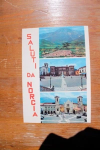 MEMORIAL POSTCARD VISIT BY S.S. JOVANNI PAOLO II NORCIA 1980 (F266) - Picture 1 of 2