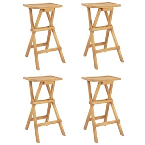 Outdoor Bar Stools Set of 4 with Countered Seat & Footrest Patio Bistro Stools - Picture 1 of 7