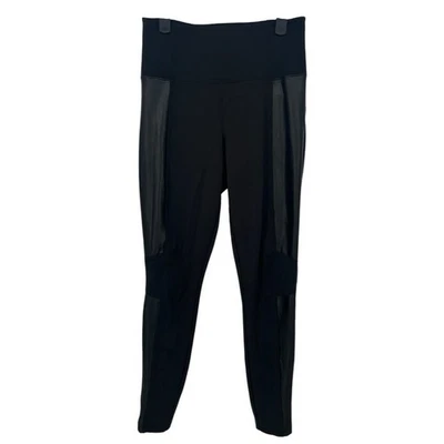 Leggings Athleta Delancey Shine Moto XS Negros Cintura Alta Ropa Activa Foto 1 de 4