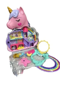 Juego de salón Polly Pocket Rainbow Unicorn - Imagen 1 de 6