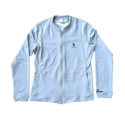 Chaqueta deportiva Stella McCartney Adidas gris tenis cremallera completa para mujer grande atleta Foto 1 de 4