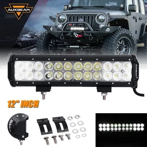 AUXBEAM 12inch 72W LED Work Light Bar Spot Flood Combo Driving UTV ATV Boat - Picture 1 of 12