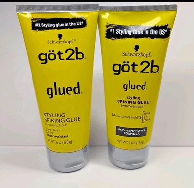 Pegamento con clavos de peinado pegado Got2b 6 OZ 170 g resistente al agua sujeción fuerte NUEVO 2PK Foto 1 de 4