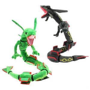 Anime Black Shiny Rayquaza 30" Plush Toy Dragon Stuffed Animal Doll Xmas Gift - Picture 1 of 11