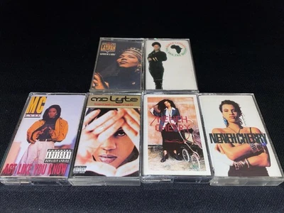 girl rap hip-hop lot Neneh Cherry MC Lyte Queen Latifah Raw Like Sushi Homebrew - Image 1 of 4
