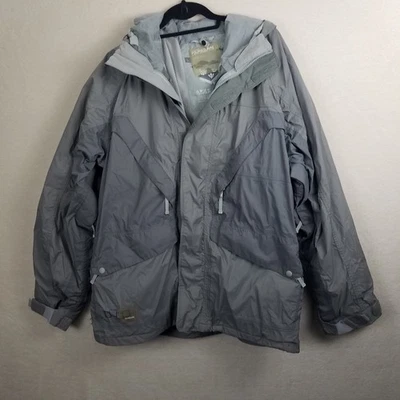 Chaqueta Foursquare Para Hombre L Gris Esquí Snowboard Con Capucha Impermeable A Prueba de Viento Foto 1 de 4