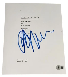 Ralph Macchio Signed Autograph The Outsiders Movie Script Screenplay Beckett BAS - Picture 1 of 2