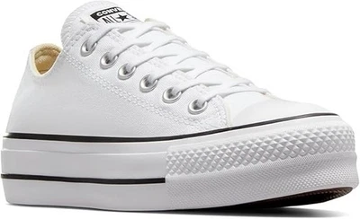 Converse Feminino Chuck Taylor All Star Lift Branco/Preto 560251F EUA 8.5 EU 39.5 - Imagem 1 de 4