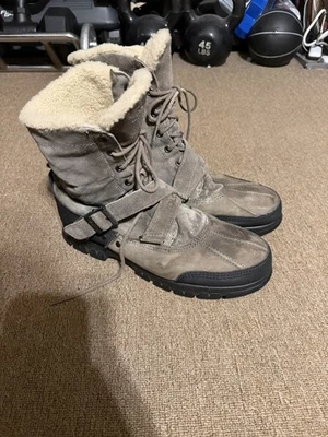 Botas Polo Ralph Lauren Tavin Rollover Gris Cuero/Oveja Para Hombre Talla 10.5 Foto 1 de 4