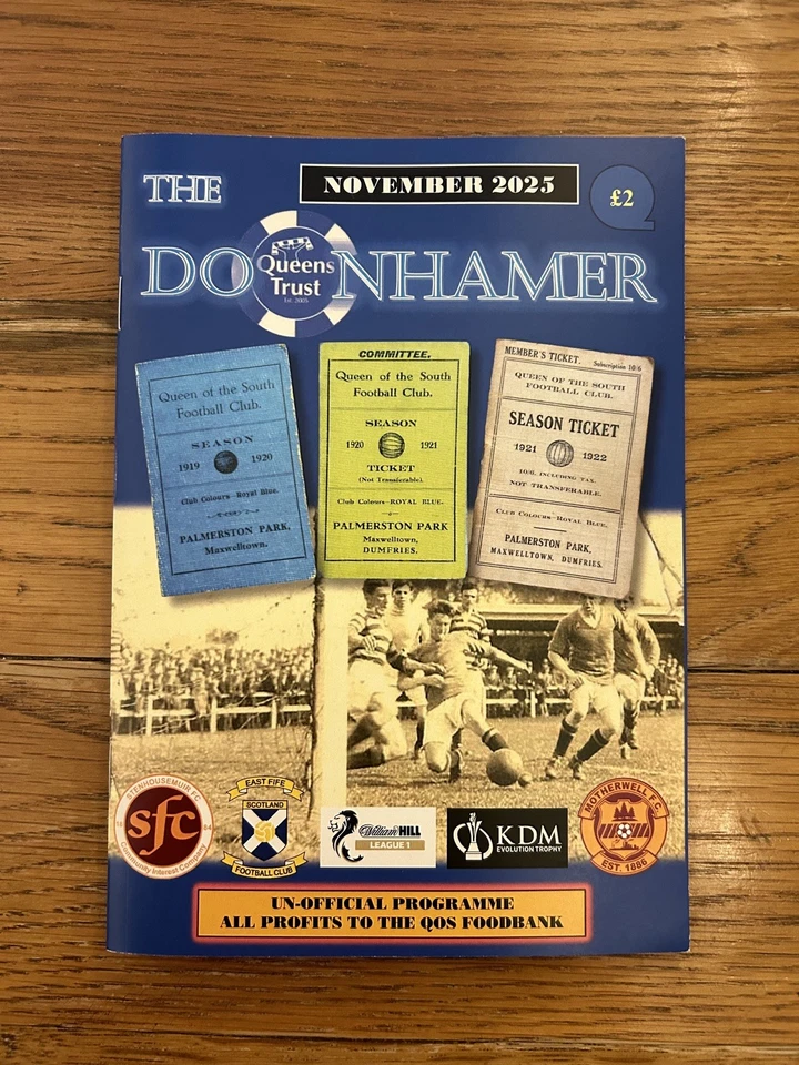 Queen of the South v Stenhousemuir, East Fife & Motherwell B November 2025 - Image 1 of 1