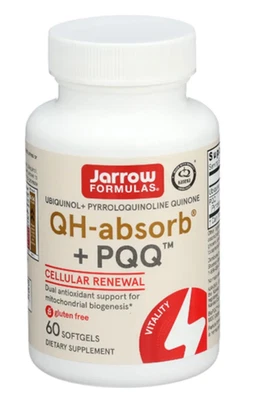 Jarrow Formulas - Ubiquinol Qh-absorb + P Q Q Mitocondrias Corazón Antioxidante 60 c Foto 1 de 2
