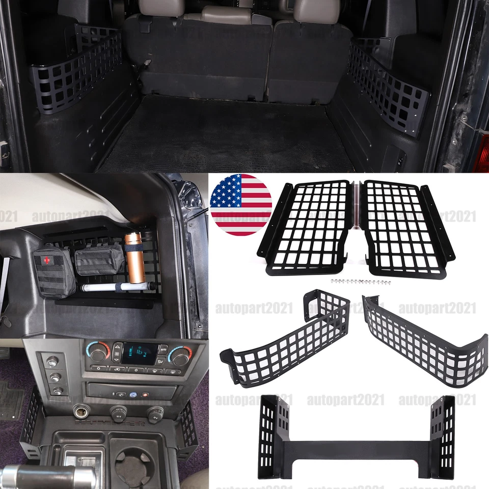 Gear Trunk Rear Side Rack Storage Box Window Molle Panel For Hummer H2 2003-2007 - Image 1 of 1