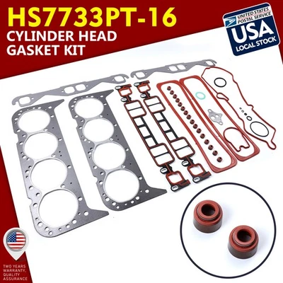 Juego de juntas de culata para Chevrolet Suburban GMC Savana K1500 K2500 5,7 L HS7733PT-16 Foto 1 de 4