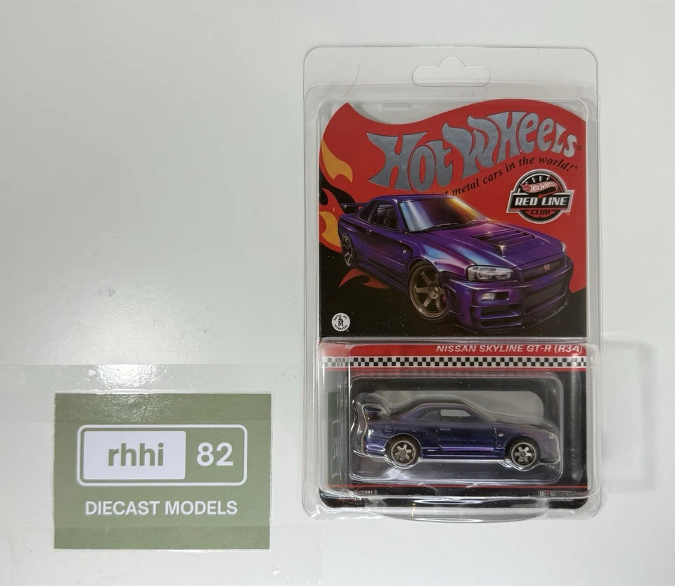 Hot Wheels RLC Exclusive Nissan Skyline GT-R (R34) (Midnight Purple) - Image 1 of 1