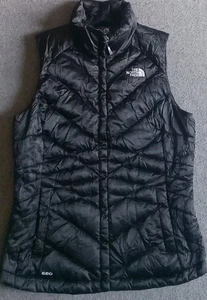 The North Face Vest Women's S Black 550 Fill Goose Down Quilted Puffer - Picture 1 of 9