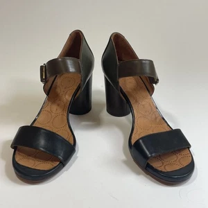 chie mihara Leather Strap Heals Size 9.5 Women’s $360 Retail MADE IN SPAIN - Picture 1 of 9