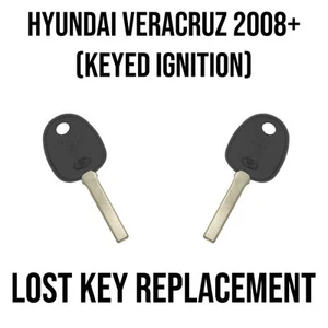 Hyundai Veracruz 2008-2025 Lost Key Replacement - All Keys Lost 2 Cut Keys - Picture 1 of 1