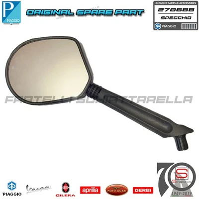 Specchio Specchietto Retrovisore Sinistro Originale Piaggio Cosa 2 270688 - Immagine 1 di 2
