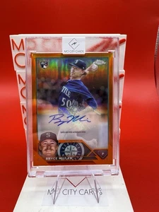 Topps 2023 cromo Bryce Miller automático AC-BMI naranja #/25 Mariners - Imagen 1 de 4
