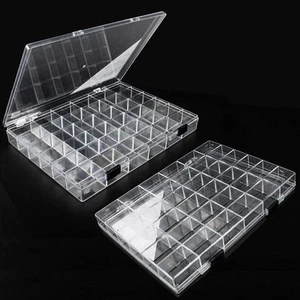 36 Grids Clear Plastic Organizer Box, Craft Storage Container for Beads Organ... - Picture 1 of 6