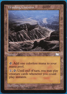 Winding Canyons Weatherlight PLD (Reserved List MTG Magic Card) 501030 ABUGames - Image 1 of 2
