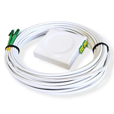 Glasfaserkabel LCA (8°) mit Anschlussdose vorkonfektioniert CONBIC® 2,5m-100m - Bild 1 von 4