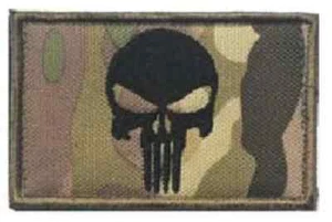 Multicam Official VELCRO® Skull Military Combat Tactical Embroidered Patch 8x5 - Picture 1 of 2