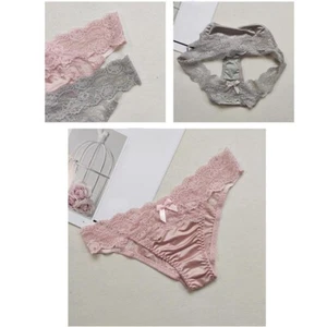 Low Waist Lace Panties Women's Sexy Lingerie with Vintage Hollow Design - Picture 1 of 14