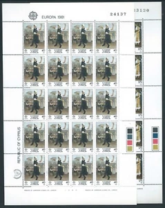 CYPRUS 1981 SG567/8 Europa Folklore 2 sheetlets unmounted mint. Cat £18 - Foto 1 di 1