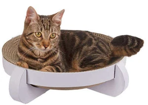 Kratzbett Platinum Katzenbett Kratzbrett Kratzpappe Kratzmöbel Katzenminze - Bild 1 von 1