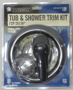 for DELTA Shower Faucets One-Handle Tub/Shower Trim Kit by Everbilt, Bronze, NEW - Picture 1 of 4