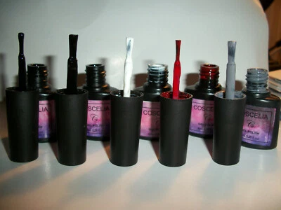COSCELIA 5 piezas GEL ESMALTE DE UÑAS BARNICES ARTÍSTICOS REMOJO VERNIS 0,28 fl oz UV LED REQ Foto 1 de 3