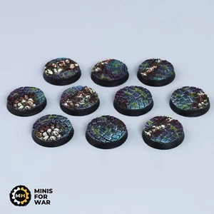 Monastery of Madness - Battle Ready 3D Bases - 10x 32mm [PAINTED] - Picture 1 of 4